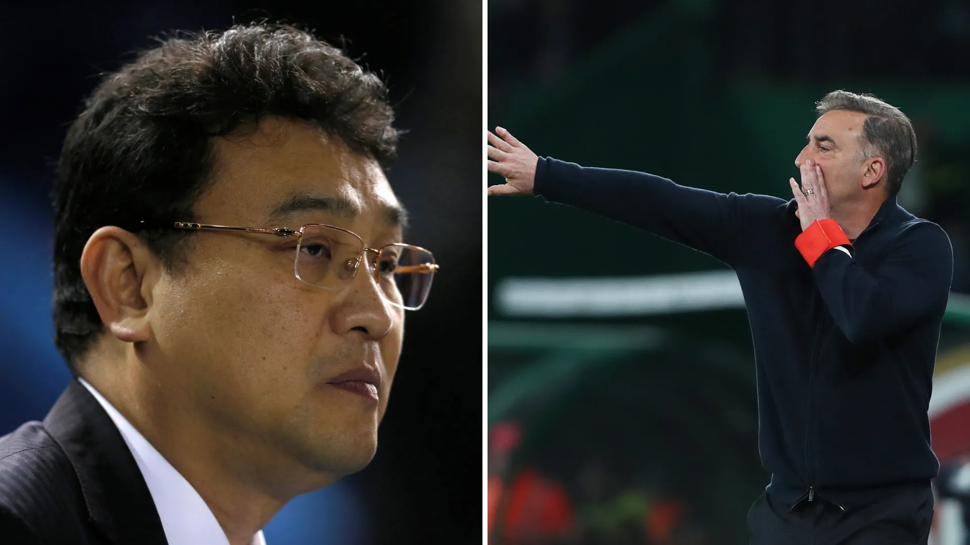 Dejphon Chansiri và Carlos Carvalhal