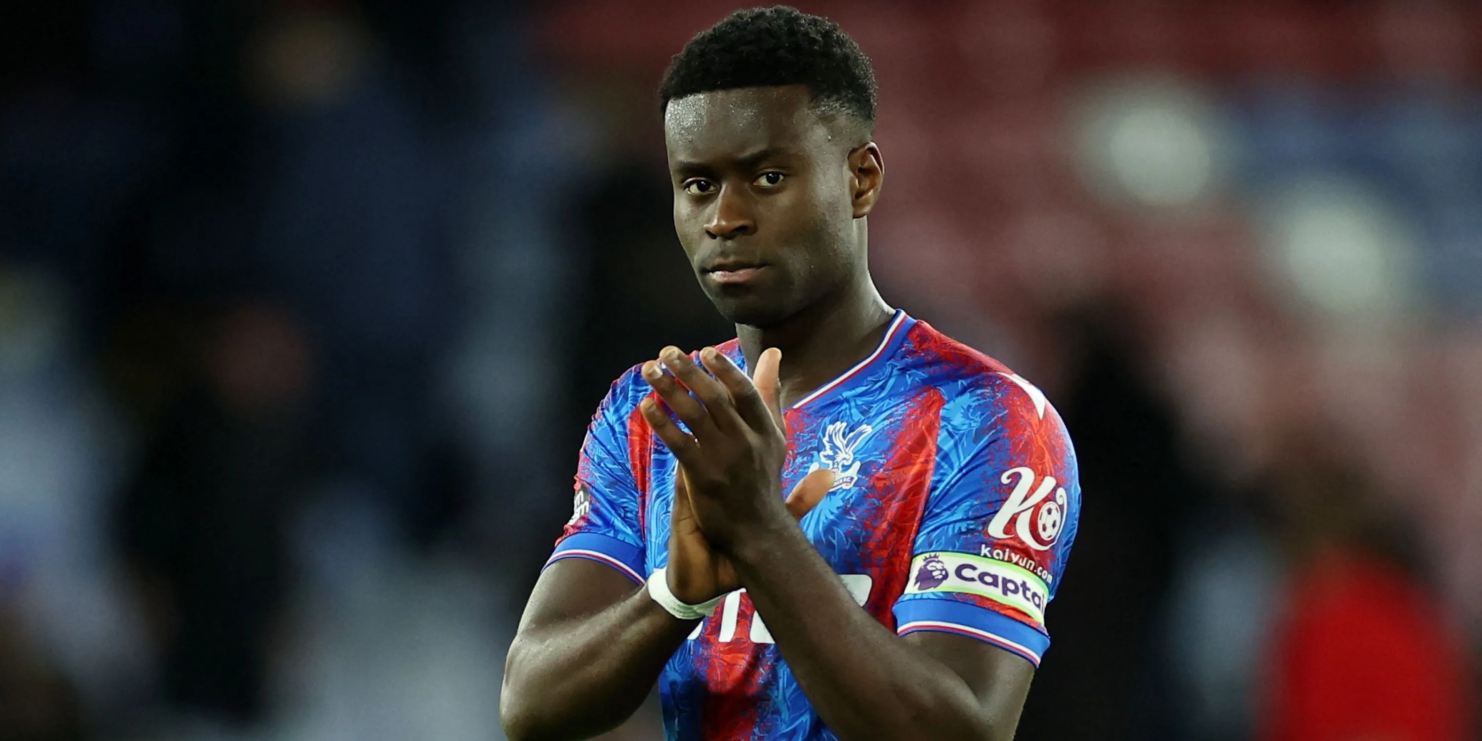 Marc Guehi của Crystal Palace phản ứng sau trận đấu