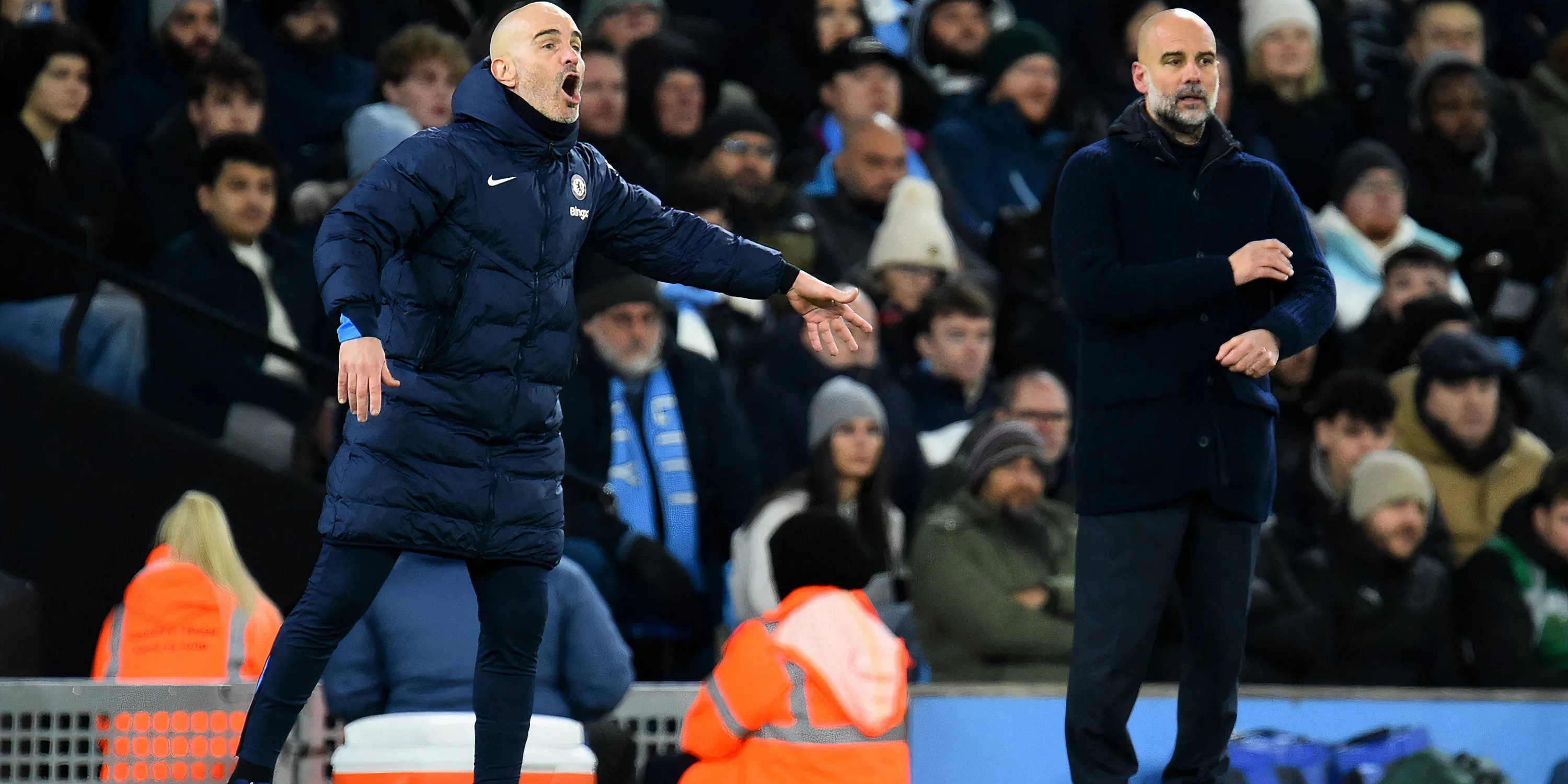 Pep Guardiola và Enzo Maresca
