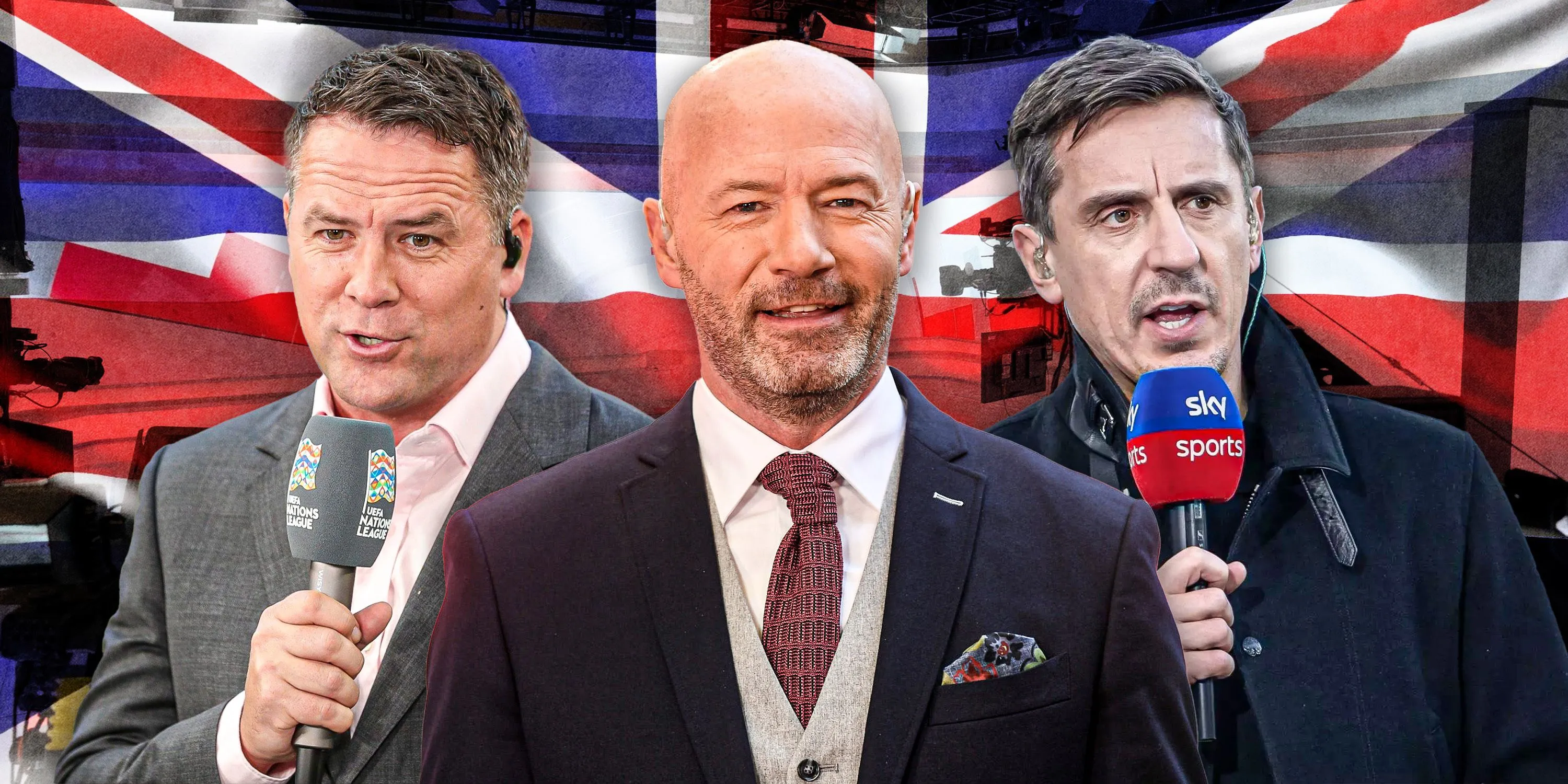 Các chuyên gia bình luận bóng đá Anh hàng đầu như Gary Neville, Jamie Carragher và Alan Shearer.