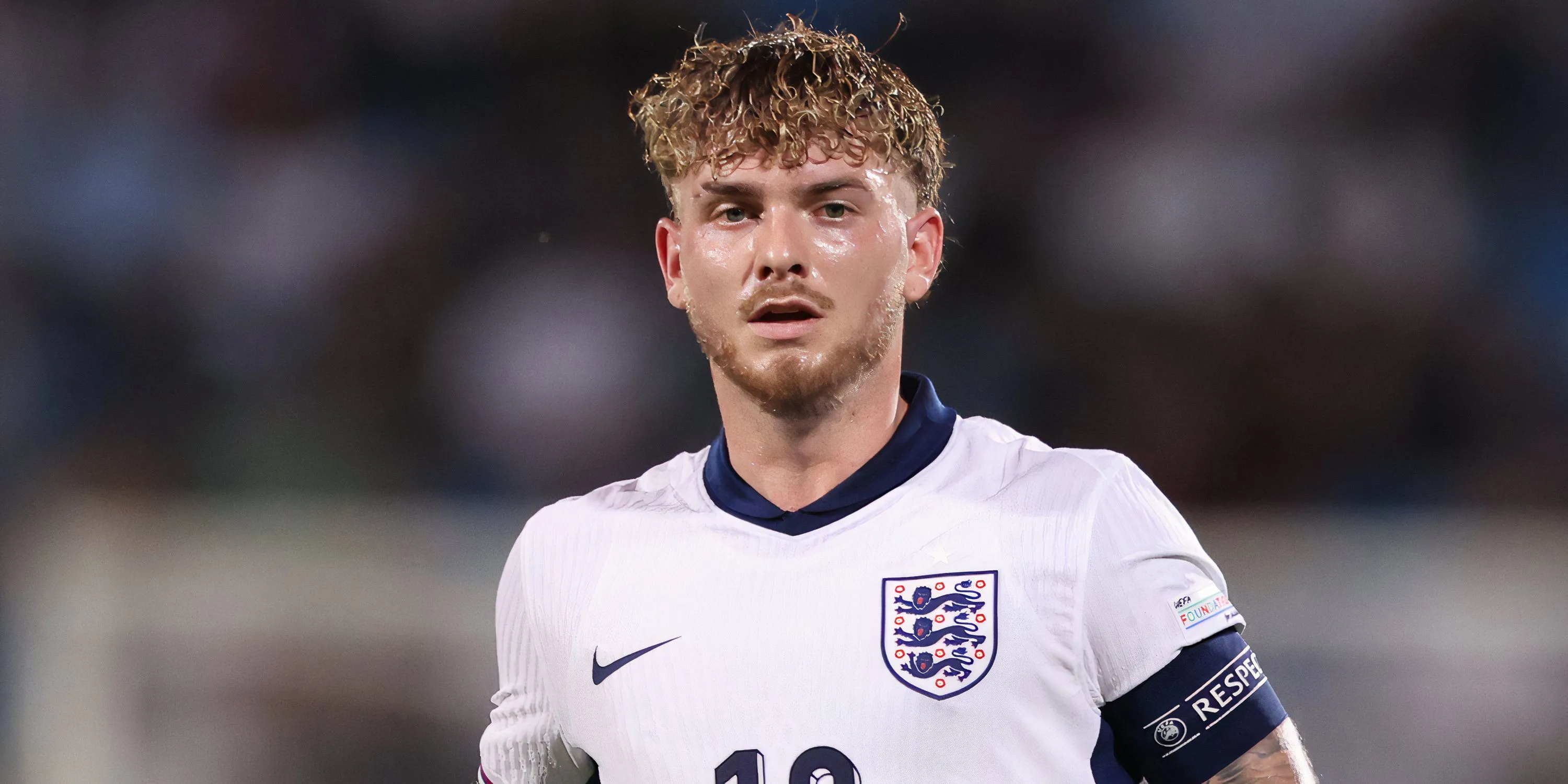 Harvey Elliott trong màu áo đội tuyển U21 Anh