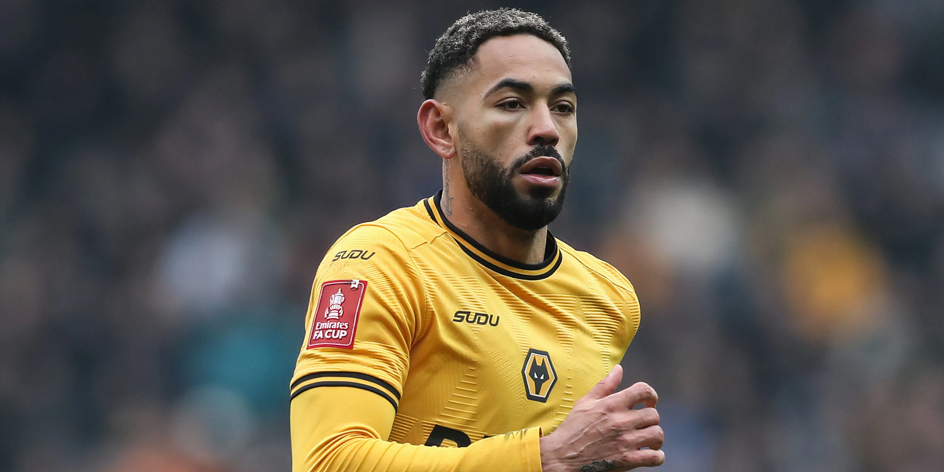 Matheus Cunha trong trận đấu cho Wolverhampton Wanderers, cầu thủ gây ấn tượng mạnh với Ruben Amorim tại Manchester United