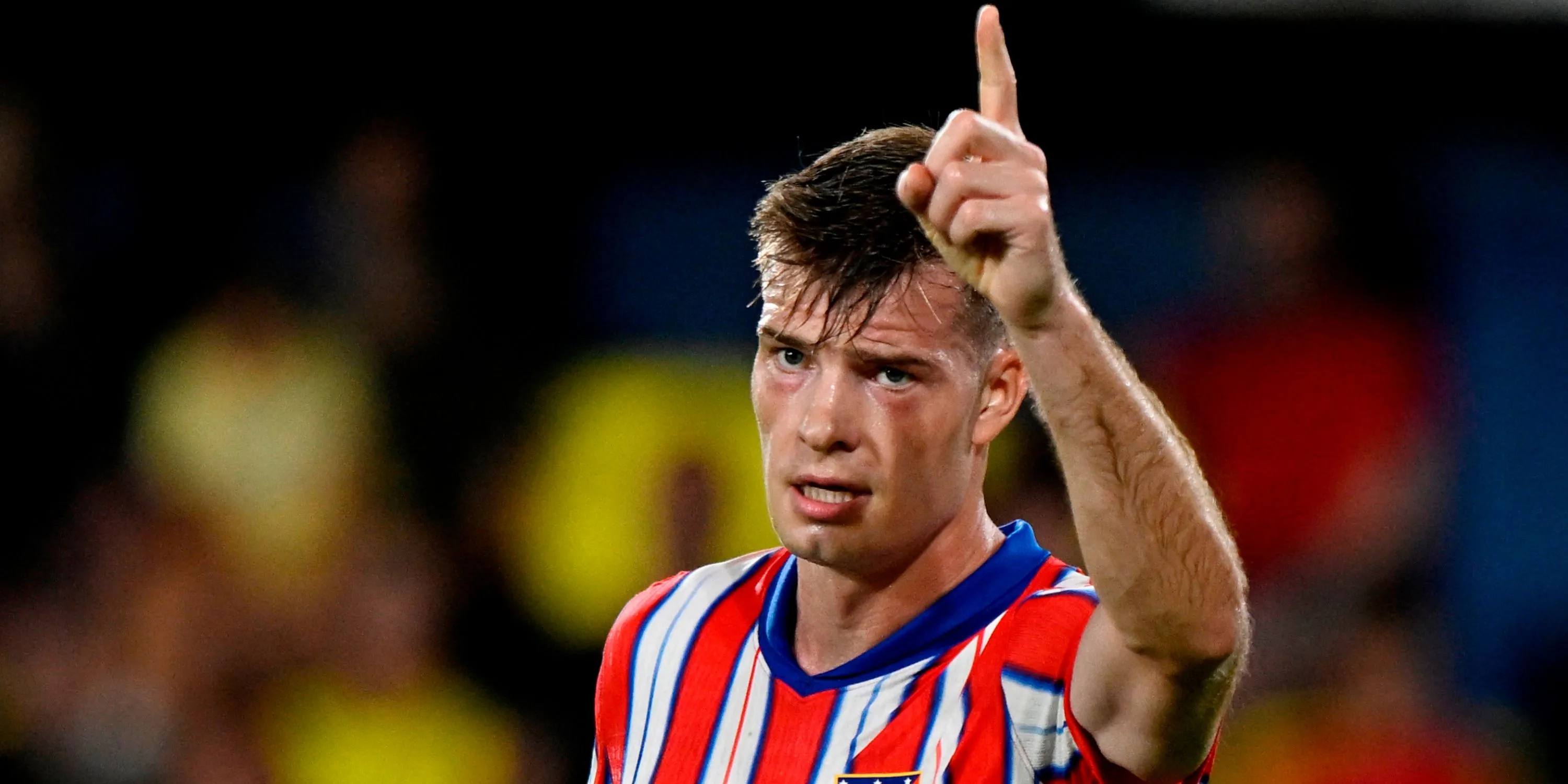 Alexander Sorloth ăn mừng bàn thắng trong màu áo Atletico Madrid, mục tiêu chuyển nhượng của Newcastle